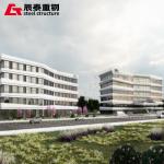 Good Stability Steel Shed Office High Rise Frame Metal Building for sale
