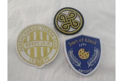China Customized Exquisite Logo Design Full Embroidered On Fabric Patches For Clothing supplier