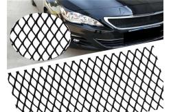 China 1mm Thickness Black Coated Aluminum Car Honeycomb Expanded Grill Mesh supplier