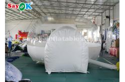 China Dome Inflatable Tent Outside White Inflatable Air Tent Transparent For Camping / Traveling supplier