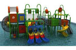 China Children'S Medium Water Slide LLDPE Anti UV Static Customized supplier