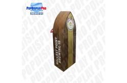 China Visual Merchandising Custom Cardboard Shelf Display PVC Clear Window For Beverage Drinks supplier