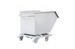 China Quick Release Steel Self Dumping Hopper Tipper Bin Zero Residual Waste Design supplier