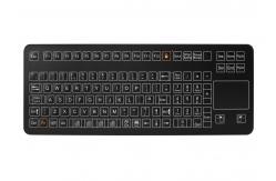China 108 Keys Medical Polyester Membrane Desktop Keyboard USB PS2 Connection Compact Format supplier