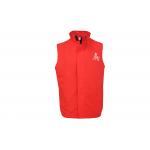 Fleece Lined 413 GSM Winter Jacket Thermal Red Fleece Jacket Sleeveless for sale