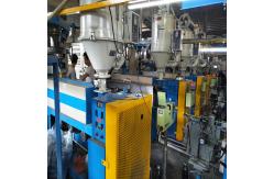 China Low Noise Wire Extrusion Machine , Single Screw UAE Power Cable Extruder Machine supplier