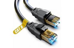 China High Durability Cat 8 Shielded Ethernet Cable 10m 25m Cat8 Lan Cable supplier