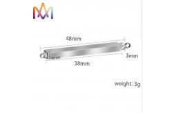China Gold Plated 4x48MM SS304 Horizontal Bar Pendant supplier