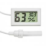Professional Mini Probe Digital Lcd Thermometer Hygrometer Humidity Temperature Meter Indoor Display White for sale