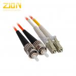 Duplex Fiber Jumper ST to LC Multimode Fiber Optic Patch Cord in Riser PVC Jakcet for sale
