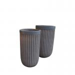 Fiber Clay Planter Frost Resistant And Drainage Holes Low-Maintenance Gardening for sale