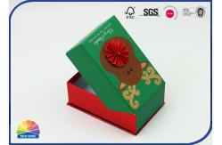 China Clamshell 3D Pattern Glued Hinged Lid Gift Paper Box Packaging supplier