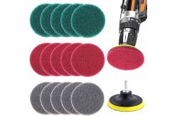 China 16Pcs 4 Inch Drill Power Brush Tile Scrubber Scouring Pads Cleaning Kit supplier