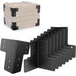 Joint Fastener For Desk Edge Box Wood Beam Silver Workbench Brackets Kit with Screws for sale