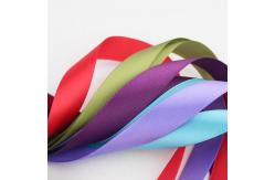 China Smooth Double Faced Satin Ribbon , Eco Friendly Silver Satin Ribbon supplier