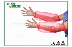 China Oil-Proof Disposable Plastic Arm Sleeves Flexible With Polyethene Material Approved MDR CE supplier