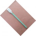 Rectangular Microfiber Swabs Green PP Stick , Sterile Cleaning Swabs For Printers for sale