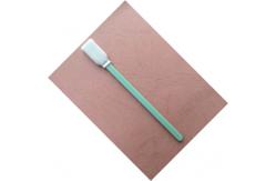 China Rectangular Microfiber Swabs Green PP Stick , Sterile Cleaning Swabs For Printers supplier