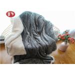 Super Soft Polyester Fleece Blanket Reversible 2 Layers Leaves Thick Fleece Bed Blanket Full Size for sale
