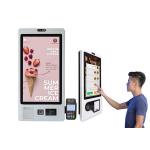 27Inch Restaurant Supermarket Payment Touch Screen Kiosk Smart Self Service Order for sale