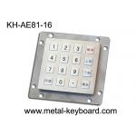16 Keys Vandal Resistant Industrial Metal Keypad Laser Engraved Panel Mount Keypad for sale