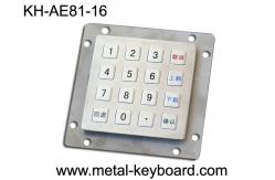 China 16 Keys Vandal Resistant Industrial Metal Keypad Laser Engraved Panel Mount Keypad supplier
