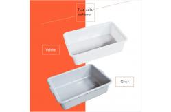 China Thickened Plastic Rectangular Cold Storage Supermarket Special Turnover Tray Basket supplier