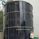 Smooth Fire Protection Water Tanks 20m3 With FRP Roof for sale