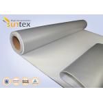 Silver Gray Silicone Fiberglass Cloth For Removable Insulation Jackets for sale