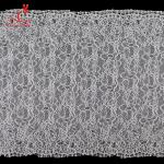 High quality White nylon lace fabric for long dress for sale
