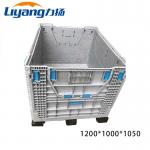 Warehouse Industrial Large HDPE Euro Collapsible Plastic Pallet Box Stackable