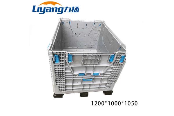 Warehouse Industrial Large HDPE Euro Collapsible Plastic Pallet Box Stackable