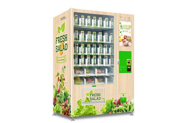 Salad Fruit 6 Layers Automatic Vending Machine Huge Capacity With Lift System