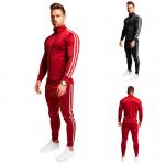 65% cotton 35% polyester Male Athletic Full Zip Tracksuit Digital Sublimation Transfer Printing for sale