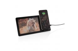 China Custom Logo 10W Smart Digital Photo Frame Electronic Wireless Charging supplier