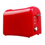Anti Slip Feet Red Long Slot Toaster 2 Slice Bread Centering Function for sale
