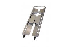 China 60mm Hospital Folding Scoop Stretcher Trolley Manual Power 180 Deg Adjustable supplier