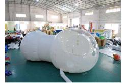 China Commercial Inflatable Bubble Sphere Tent with Two Room one Tunnel for Sale supplier