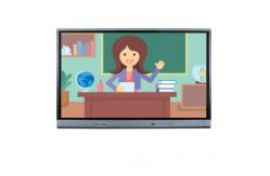 China 75 Inch Interactive Flat Panel Android System Wall Mount For Meeting Room supplier