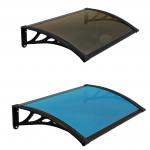 2.5mm/5.0mm Clear Bronze DIY Polycarbonate PC Window Awning Canopy with PP or Aluminum Frame for sale