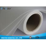 Inkjet Matte Water Resistant Polyester Fabric Roll 220Gsm For Pigment Digital Printing