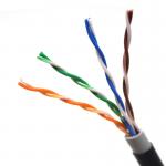 Waterproof Utp 4pr 24awg Cat5e Ethernet Cable Bare Copper Outdoor Cable for sale