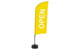 China Custom Printing 100% Fiberglass Beach Flag Wind Swooper Flag Windproof supplier