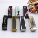 Waterproof Paper Gift Boxes Cosmetic Embossed Packaging Zipper Top For Lipstick for sale