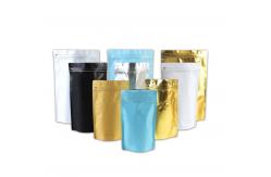 China 250g Capacity Aluminum Foil Resealable Stand Up Coffee Bags Side Gusseted With Valve supplier
