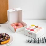 Eco Friendly Paperboard Food Container Paper Box Folders Custom Bakery Donut Boxes
