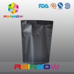 Mouisture Proof Black Matte Aluminum Foil Coffee / Tea Bag Packaging for sale