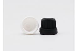 China Ribbed Plastic Tamper Evident Cap 18mm With Insert For Essential Oil Bottle supplier