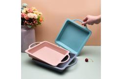 China Tasteless Rectangular Silicone Bread Pan 23x20cm supplier