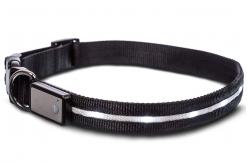 China Reflective LED Dog Collar USB Rechargeable Water Resistant Running Over 8 Hours supplier